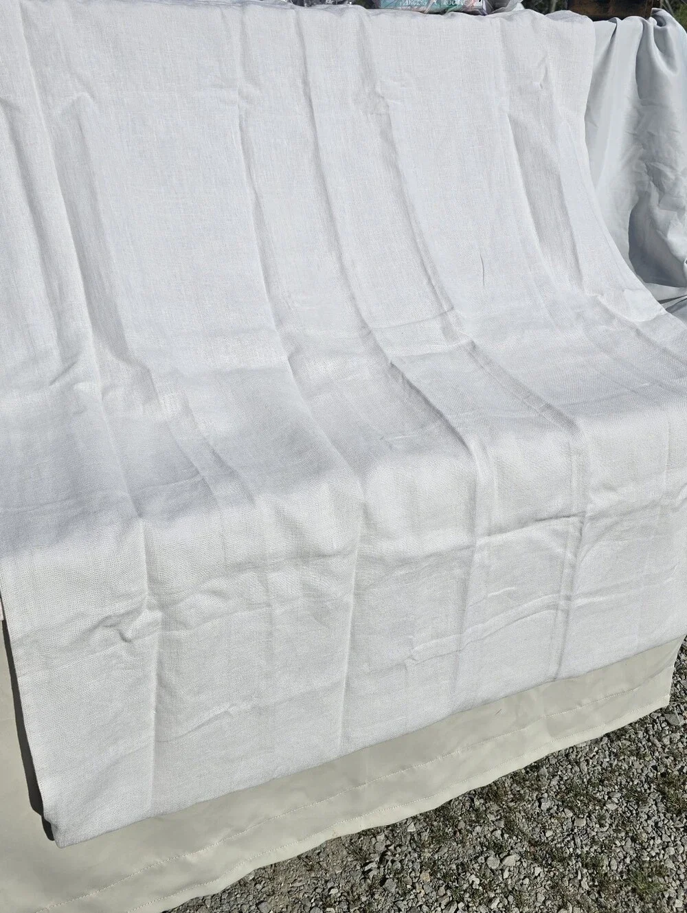 Quince 48x84 Heavyweight European Linen FILTERING Cloud Curtain 48